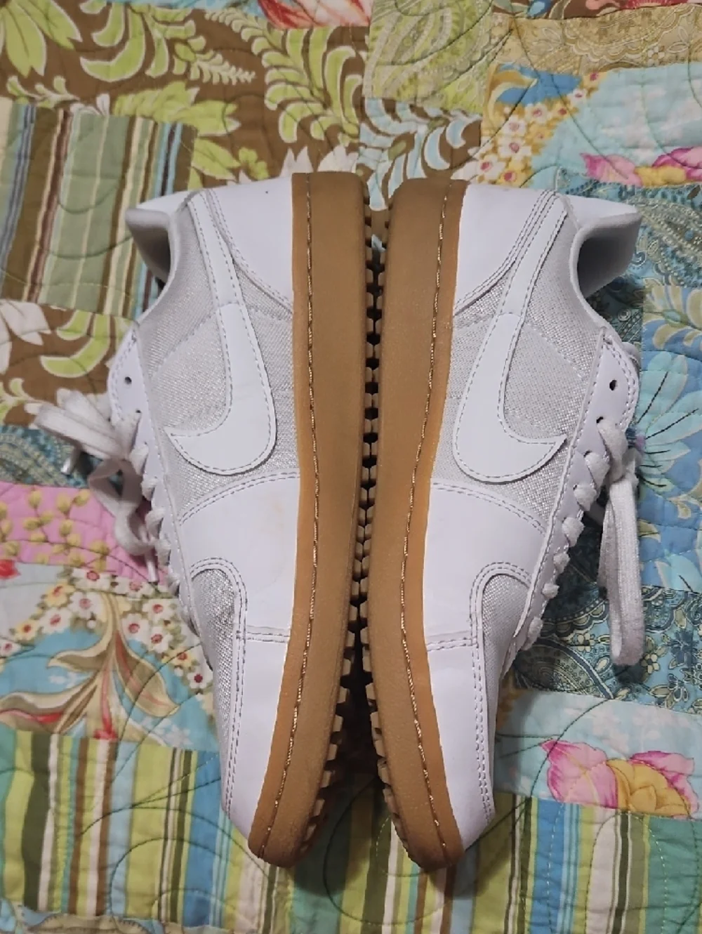 Nike White‎ Low-Top Sneakers with Gum Outsole